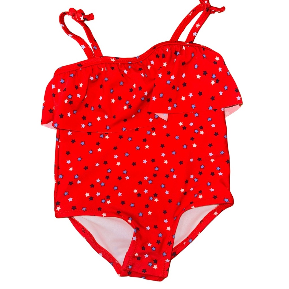 OshKosh B'gosh Red Star Print Kids Swim One Piece